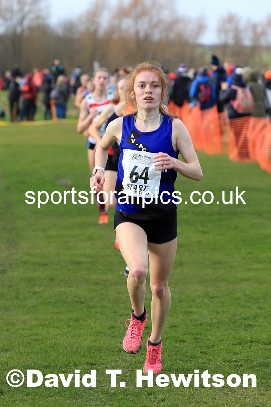 Girls under-15s 2022 Northern Cross Country Champs., Pontefract. Photo: David T. Hewitson/Sports for All Pics